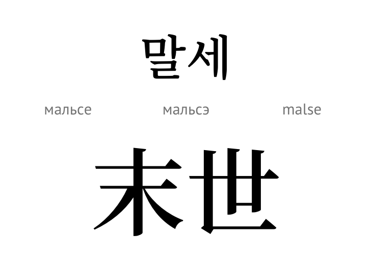 Останні дні (ієрогліф)