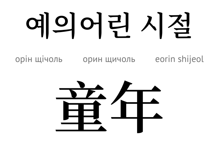 Дитинство (івєрогліф)