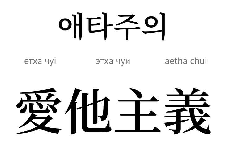 Альтруїзм (ієрогліф)