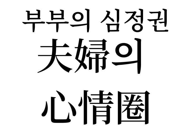 Sphere of husband and wife shimjeong